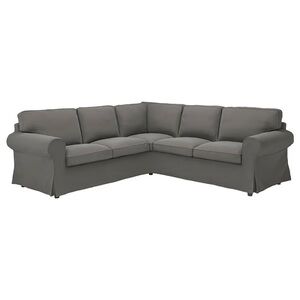 IKEA Ektorp Sectional Dark Gray Slipcover